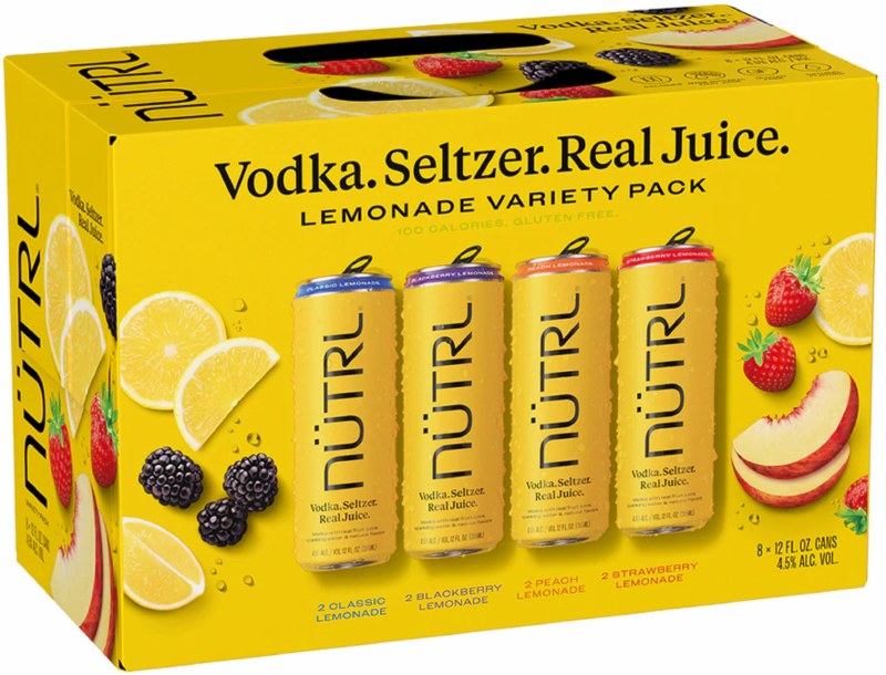 Nutrl Lemonade Vodka Seltzer Variety Pack 8pk 12oz Can Legacy Wine And Spirits 9217