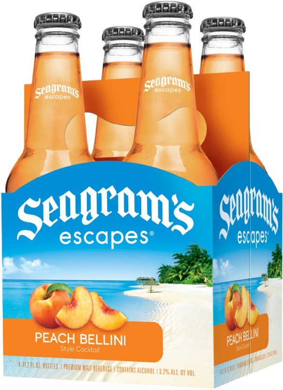 Seagrams Escapes Peach Bellini 4pk 11oz Btl Legacy Wine And Spirits