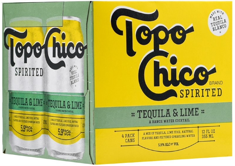 Topo Chico Spirited Tequila & Lime 4pk 12oz Can - Legacy Wine and Spirits