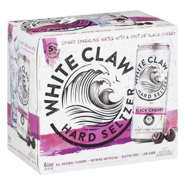 White Claw Black Cherry Hard Seltzer 6pk 12oz Can - Legacy Wine and Spirits