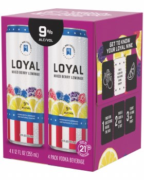 Loyal Mixed Berry Lemonade 4pk 12oz Can