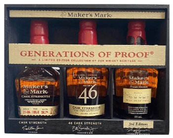 Maker's Mark Generations of Proof Third Edition 375ml 3pk