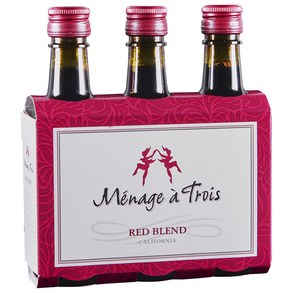 Menage a Trois California Red Wine 3pk 187ml