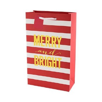 Merry and Bright Double Wine Gift Bag