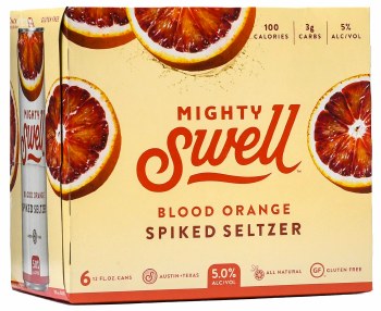 Mighty Swell Blood Orange Seltzer 6pk 12oz Can