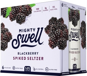 Mighty Swell Blackberry Spiked Seltzer 6pk 12oz Can