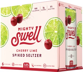 Mighty Swell Cherry Lime Spritzer 6pk 12oz Can