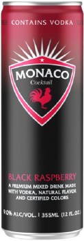 Monaco Black Raspberry Cocktail 12oz Can