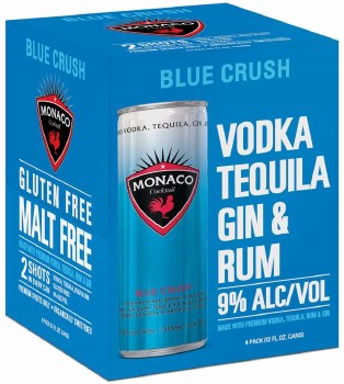 Monaco Blue Crush Cocktail 4pk 12oz Can