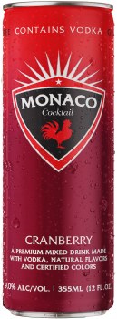 Monaco Cranberry Cocktail 12oz Can