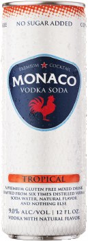 Monaco Tropical Vodka Soda Cocktail 12oz Can