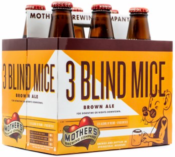 Mothers Three Blind Mice Brown Ale 6pk 12oz Btl