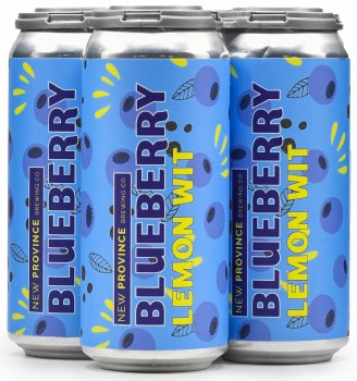 New Province Blueberry Leom Wit Belgian Witbier 4pk 12oz Can