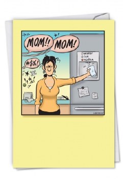Vodka Mom Mothers Day Card