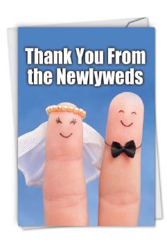 Thank You From The Newlyweds Greeting Card