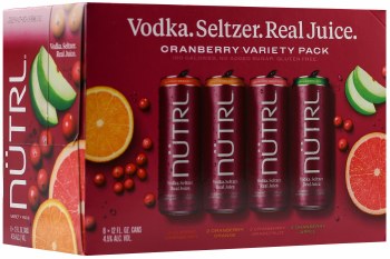 NUTRL Cranberry Hard Sletzer Variety Pack 8pk 12oz Can