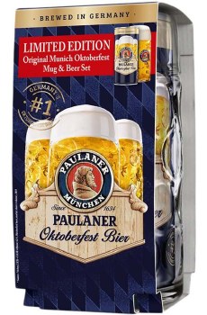 Paulaner Oktoberfest Bier with mug 1L