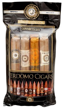 Perdomo Connecticut Humidified Bag 4 Pack 4pk 6" x 50 Ring Guage
