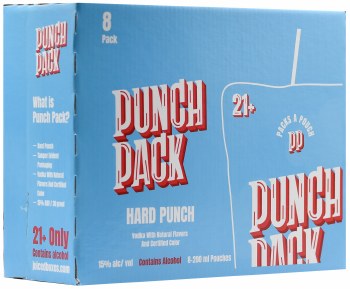 Punch Pack Hard Punch 8pk 200ml Pouch