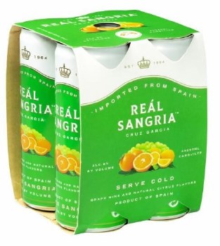 Real Sangria White 4pk 250ml Can