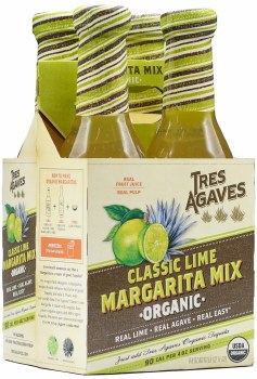 Tres Agaves Organic Margarita Mix 4pk 8 oz Blt