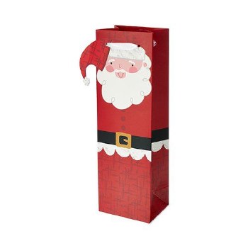 Santa Claus Wine Gift Bag