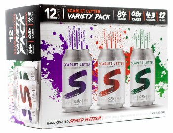 Scarlet Letter Spiked Seltzer (Variety Pack) 12pk 12oz Can