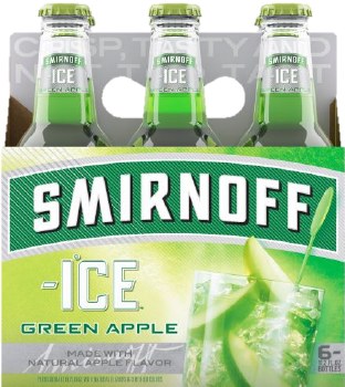 Smirnoff Ice Green Apple 6pk 11.2oz Btl