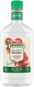Smirnoff Zero Sugar Infusions Strawberry & Rose Vodka 375ml