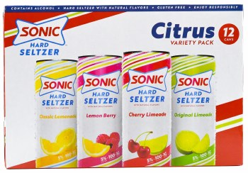 Sonic Hard Seltzer Citrus Variety Pack 12pk 12oz Can