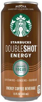 Starbucks Double Shot Mocha Energy Coffee Beverage 15oz Can