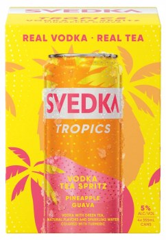 Svedka Tropics Pineapple Guava Tea Spritz 4pk 12oz Can