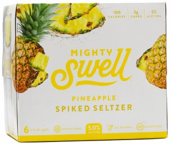 Mighty Swell Pineapple Seltzer 6pk 12oz Can
