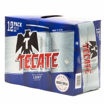 Tecate Light Mexican Cerveza 12pk 12oz Can