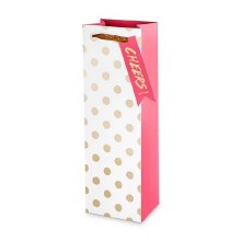 Assorted Gold Polka Dot Wine Gift Bag