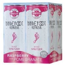 Barefoot Refresh Rose Spritzer 4pk 187ml Can