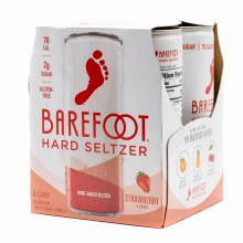 Barefoot Strawberry Hard Seltzer 4pk 250ml Can