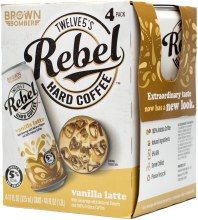 Twelve5 Rebel Vanilla Latte Hard Coffee 4pk 12oz Can