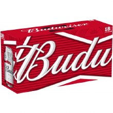 Budweiser 18pk 12oz Can