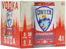 Canteen Strawberry Vodka Soda 4pk 12oz Can