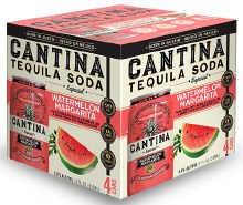 Cantina Watermelon Tequila Soda 4pk 355ml Can