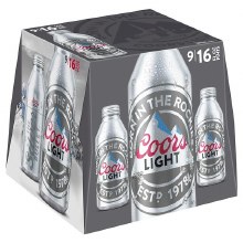 Coors Light 9pk 16oz Aluminum