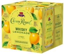Crown Royal Whiskey Lemonade Coctail 4pk 12oz Can