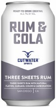 Cutwater Three Sheets Rum & Cola Cocktail 12oz Can