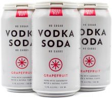 Deep Bay Grapefuit Vodka Soda 4pk 12oz Can