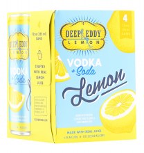 Deep Eddy Lemon Vodka Soda 4pk 12oz Can