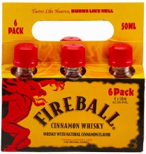 Fireball Cinnamon Whisky 6pk 50ml