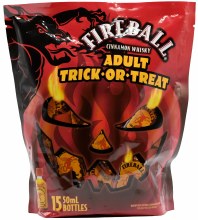 Fireball Halloween Trick or Treat Gift Bag 15pk 50ml