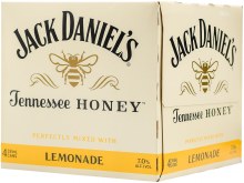 Jack Daniels Tennessee Honey Lemonade 4pk 12oz Can