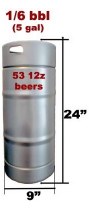 Michelob Ultra 1/6 Keg